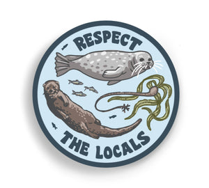 Sticker - Respect the Locals Ocean – Duly Noted Stationery