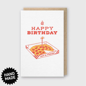 Pike Street Press Greeting Card - Pizza Birthday