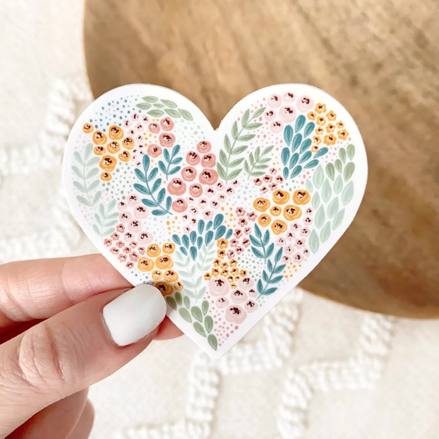 Sticker - Floral Heart