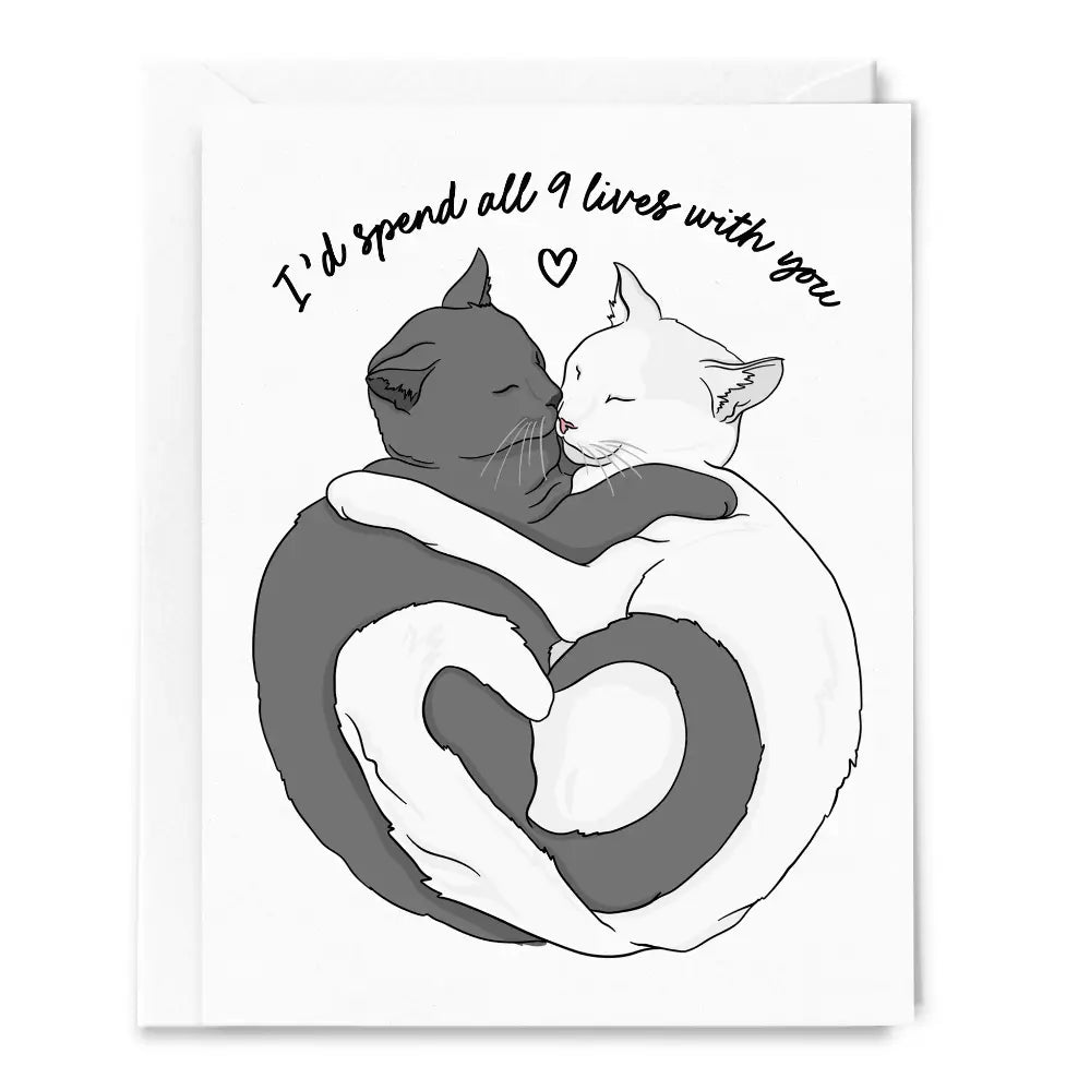 Greeting Card - 9 Lives With You