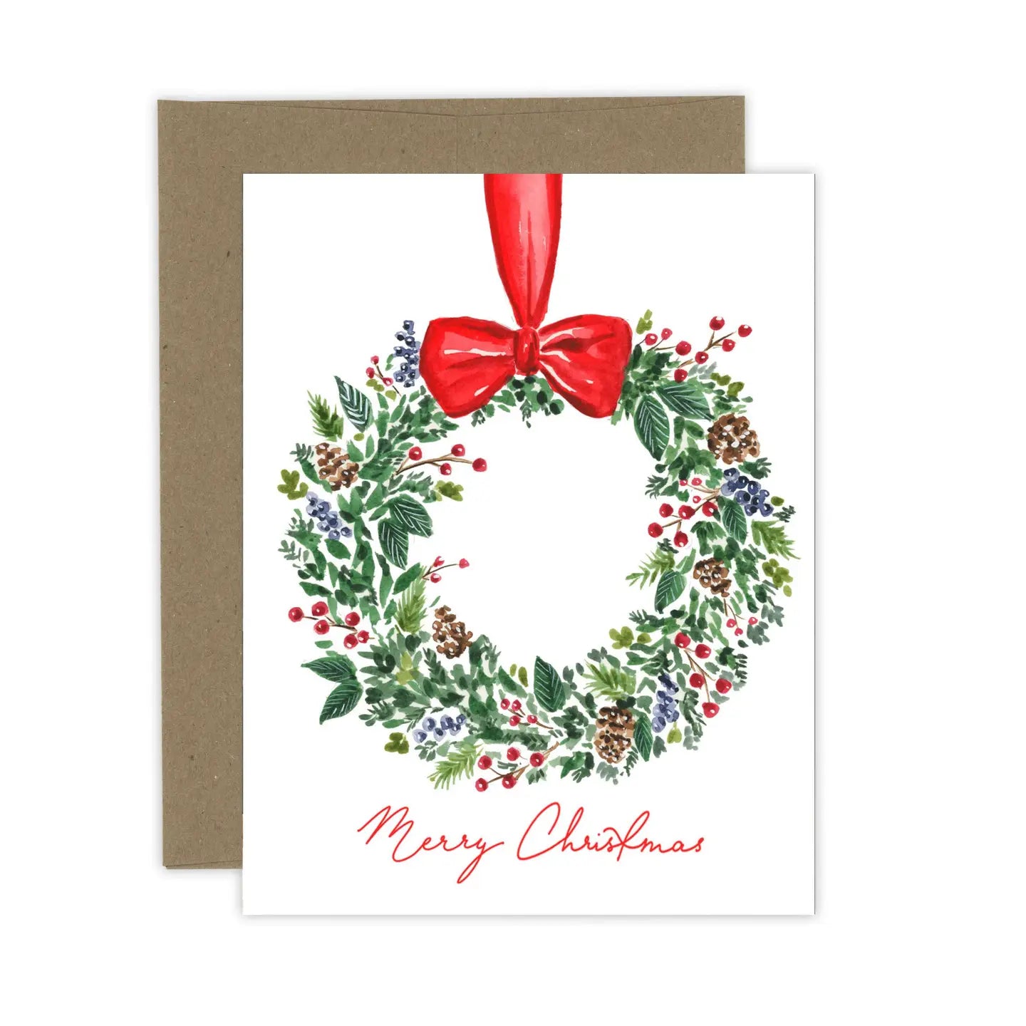 Greeting Card - Christmas Berry Wreath