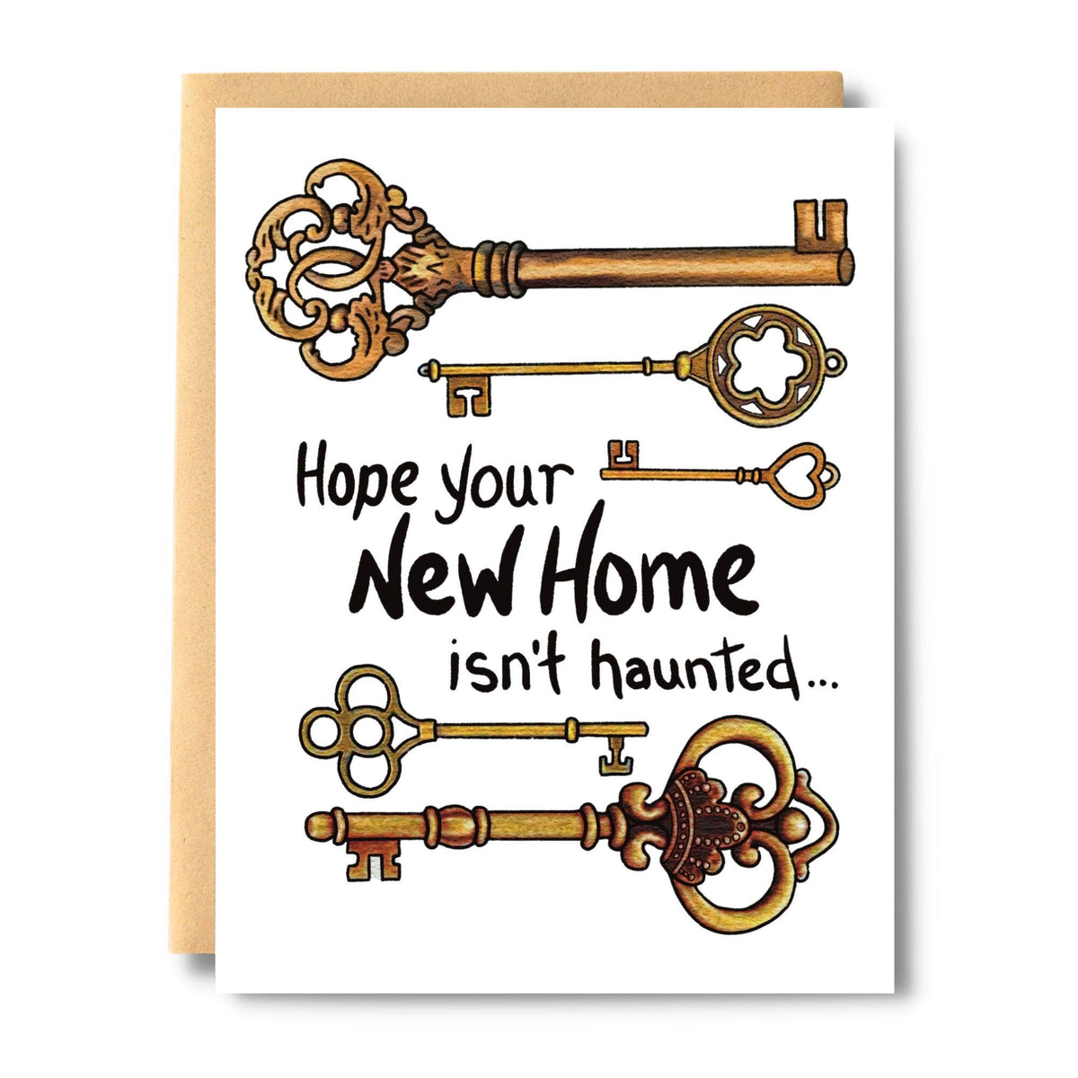 Greeting Card - Keys New Home – Duly Noted Stationery