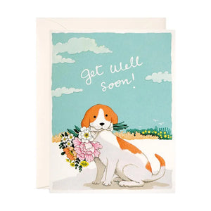 JooJoo Paper Greeting Card - Get Well Soon