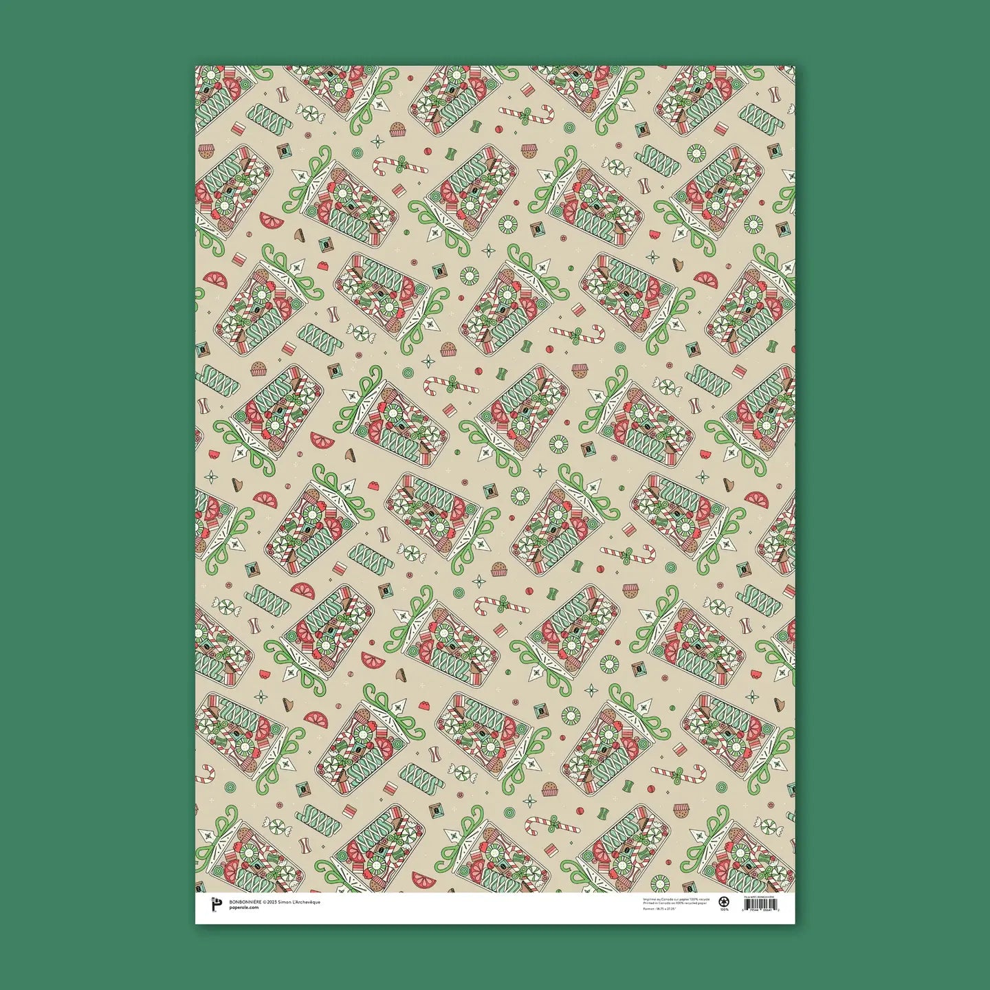 Wrapping Sheet - Candy Jar