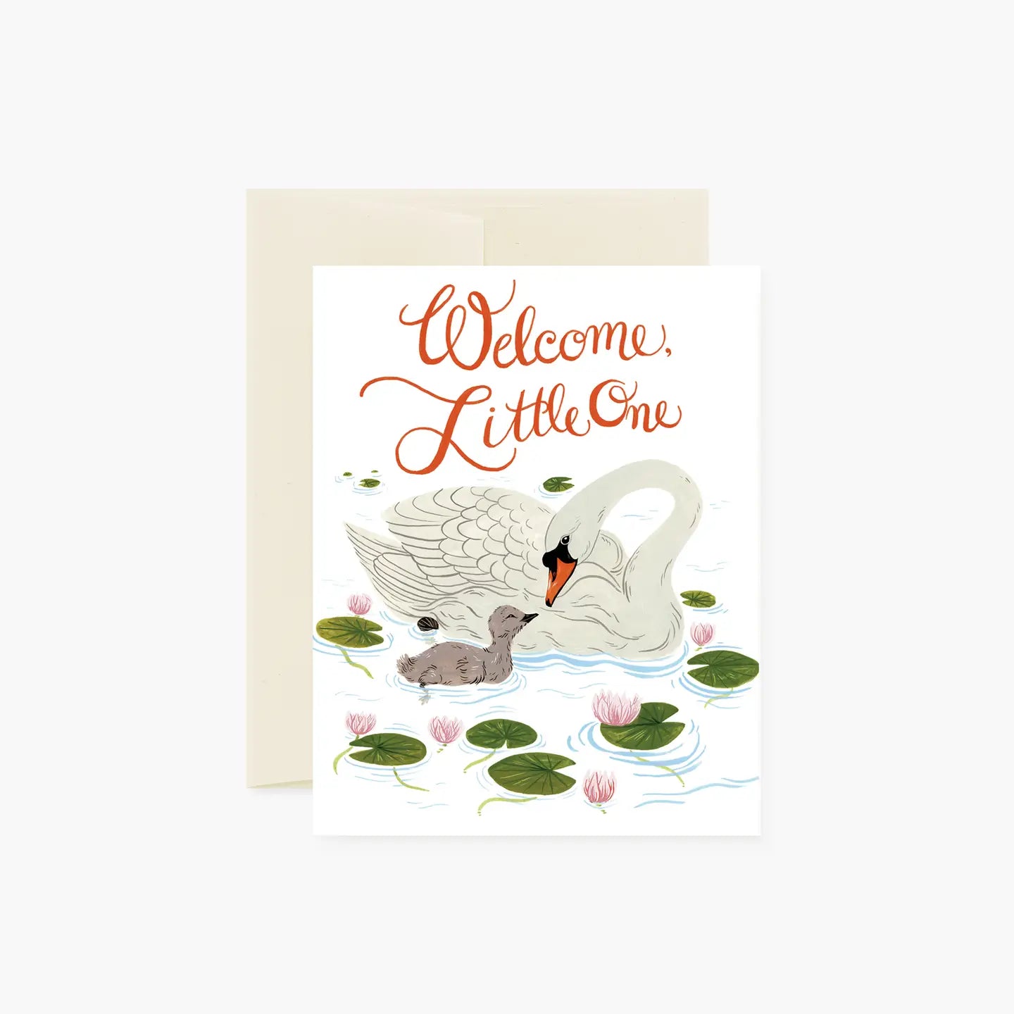 Botanica Paper Co. Greeting Card - Welcome Little One Swan