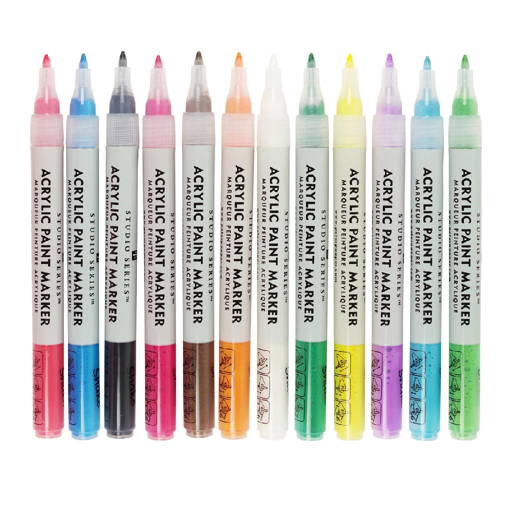 Studio Series Acrylic Paint Markers - Set of 12