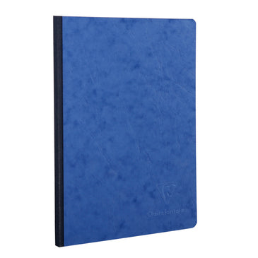 Clairefontaine Notebook Cloth Spine A5 Plain - Blue