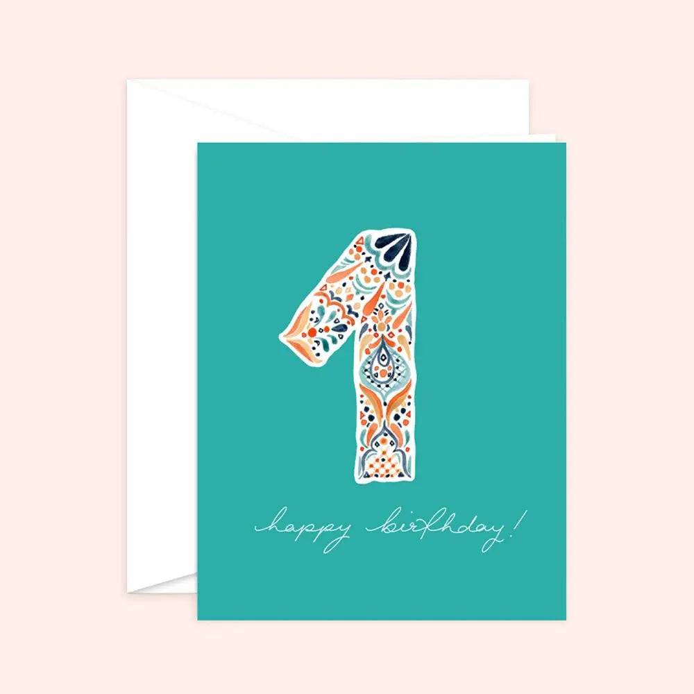 Greeting Card - First Birthday