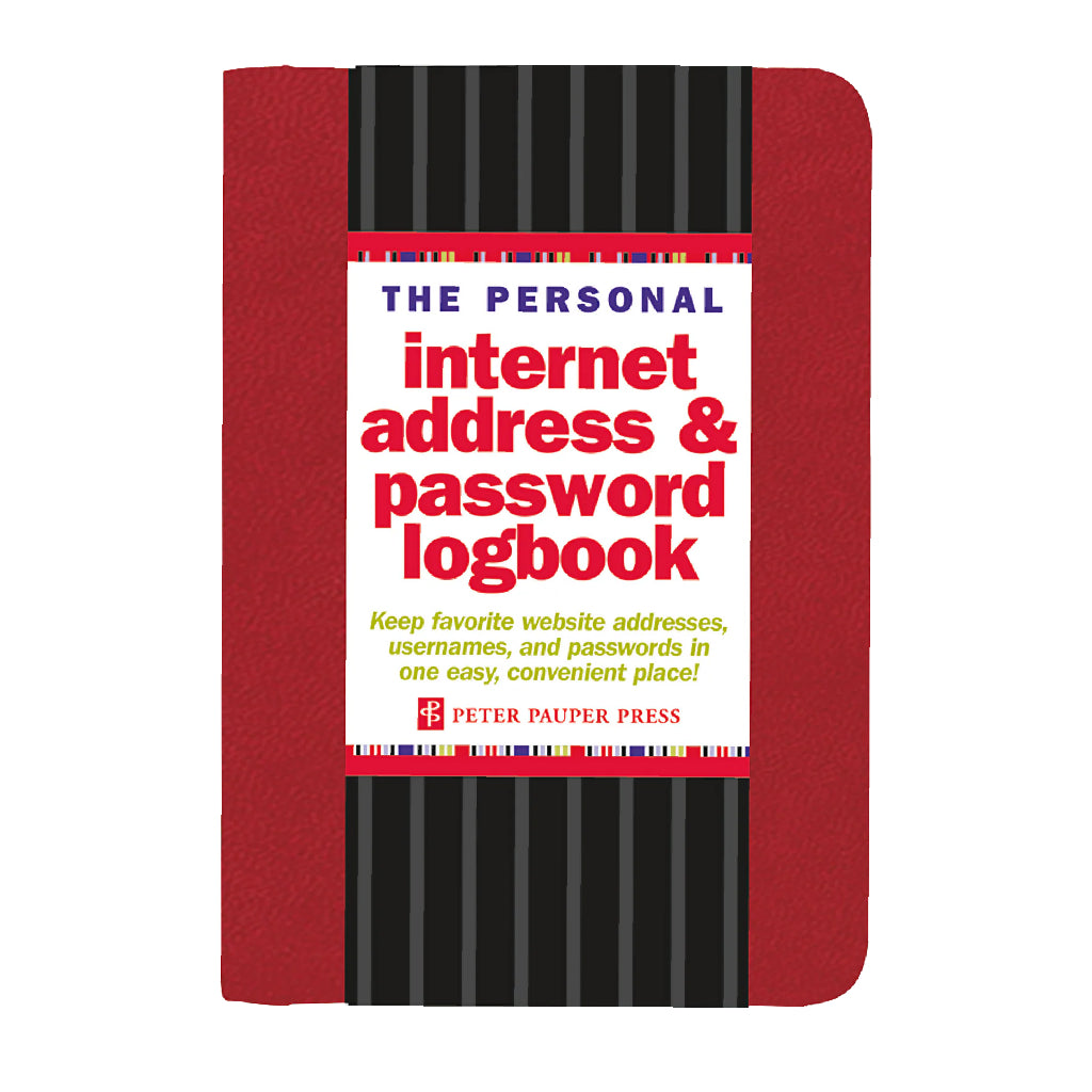 The Personal Internet Address & Password Logbook (Red)