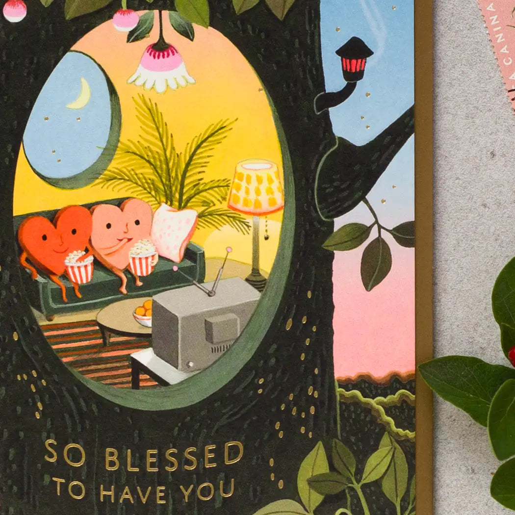 JooJoo Paper Greeting Card - Blessed Hearts