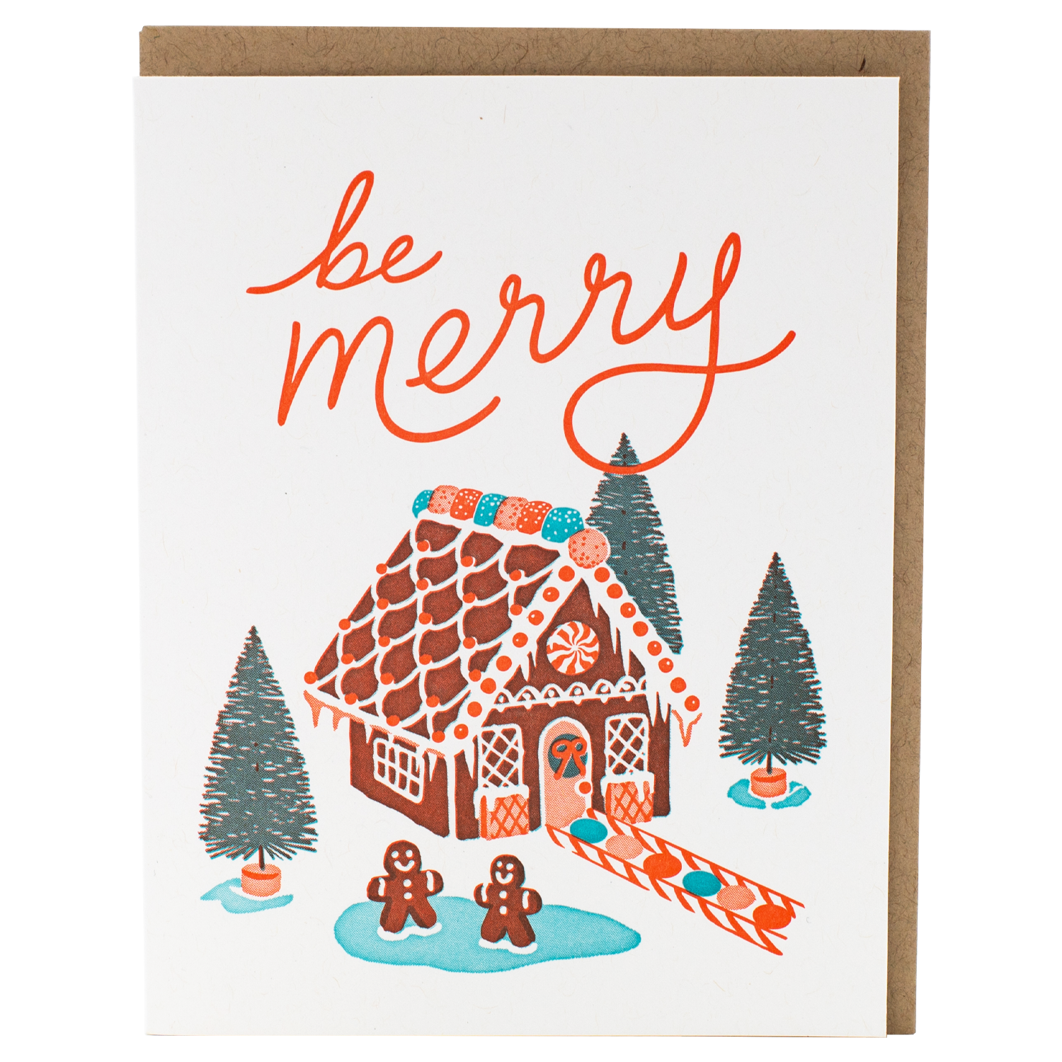 Greeting Card - Merry Gingerbread Holiday