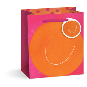 Gift Bag Medium - Orange Smiley