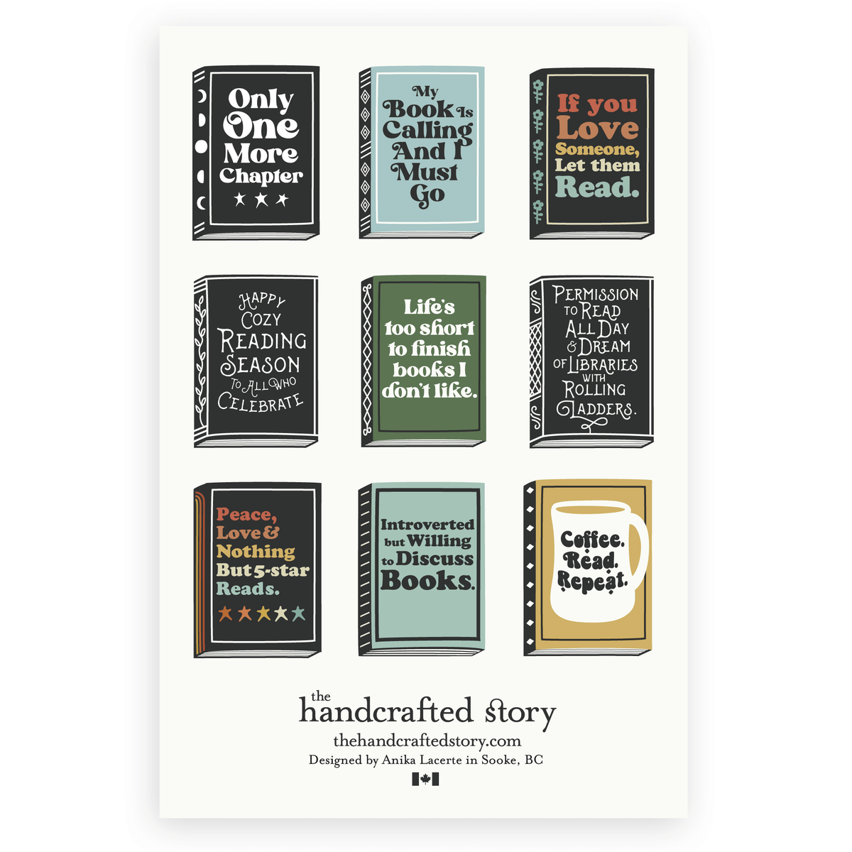 Sticker Sheet - Book – Duly Noted Stationery