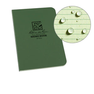 Rite In The Rain Notebook - Green 3.5"x5"