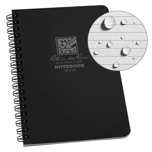 Rite In The Rain Notebook - Black 4.625"x7"