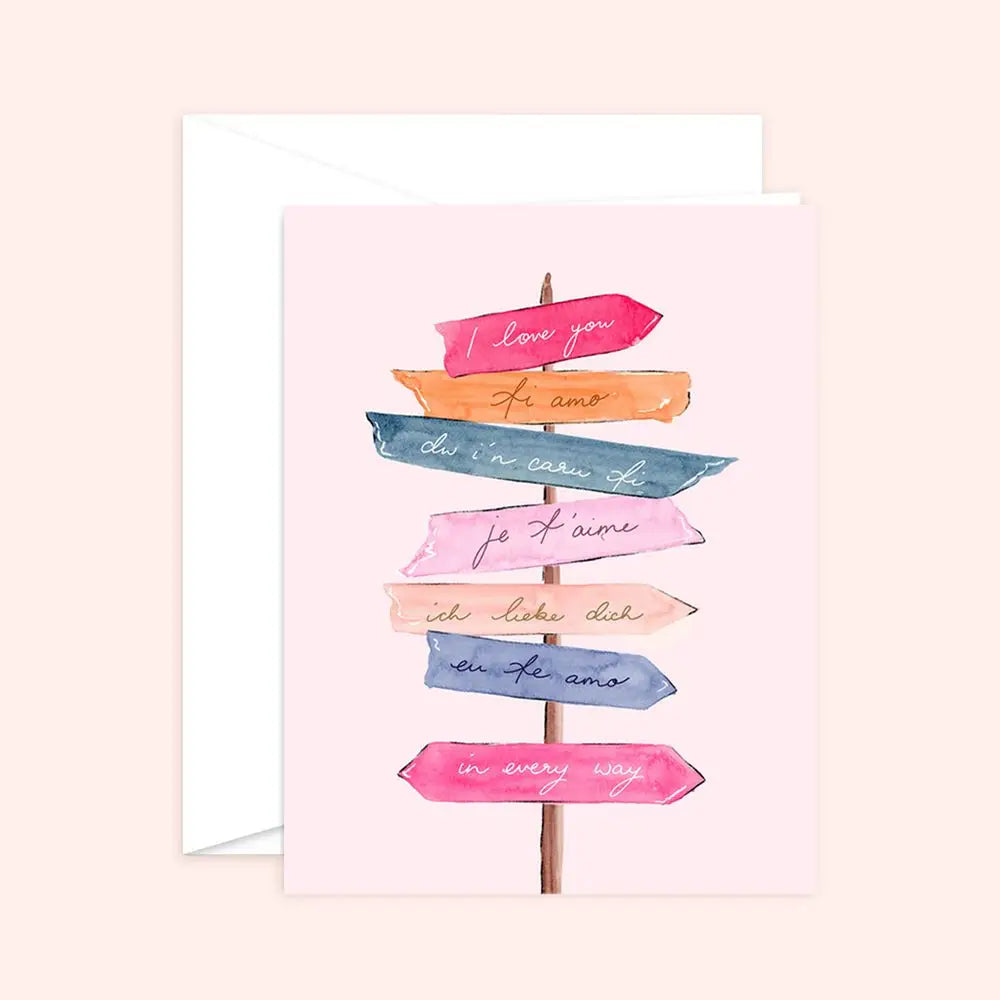 Greeting Card - All the Ways to Say I Love You White