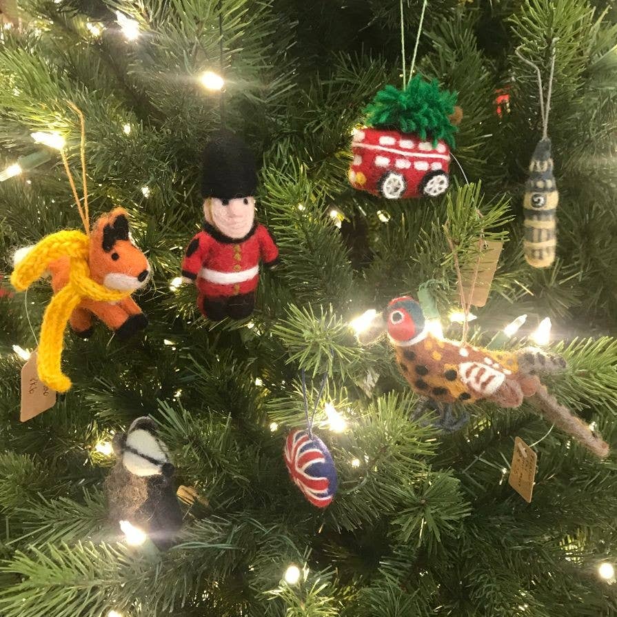 Handmade Felt Ornament - Rusty Fox Biodegradable