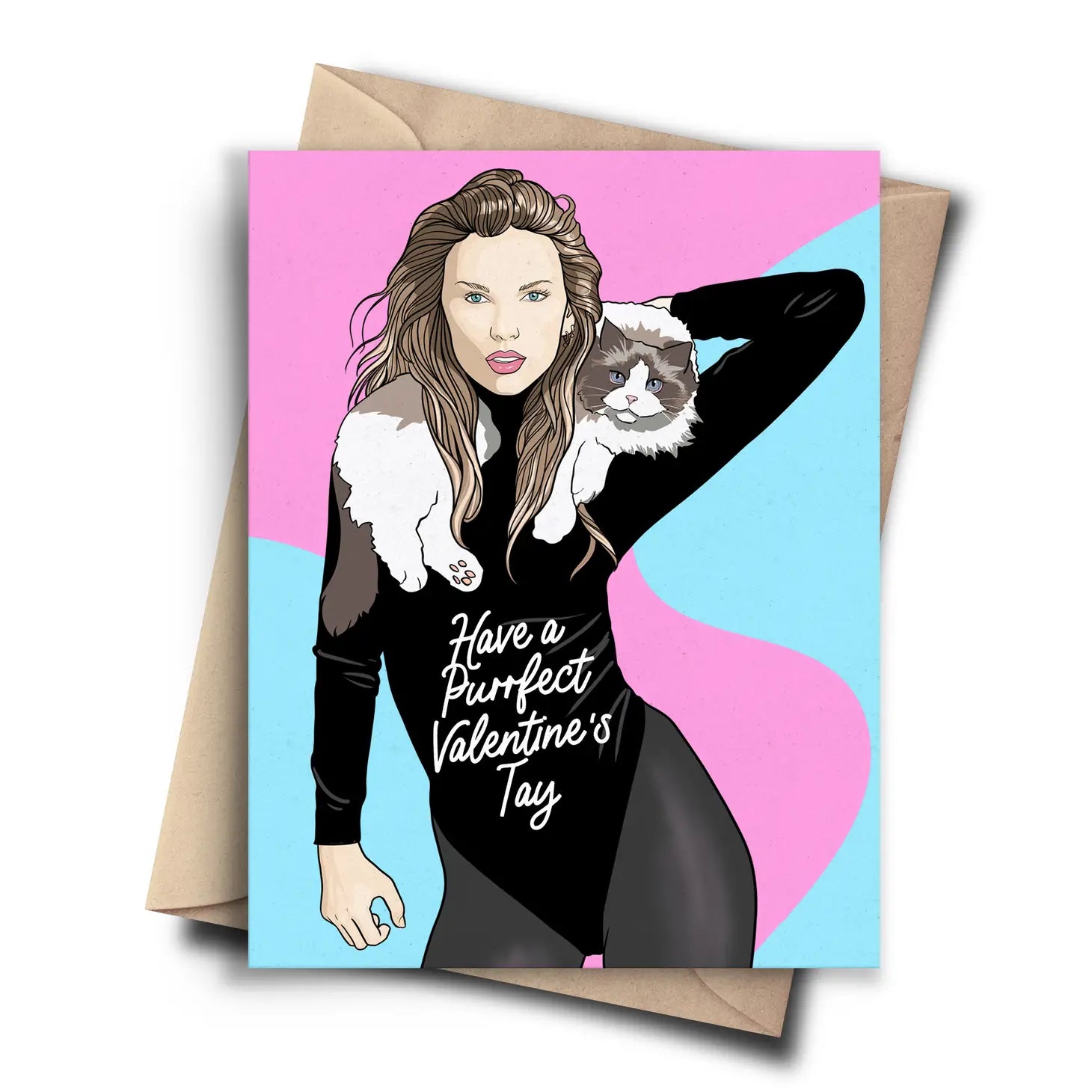 Greeting Card - Taylor Purrfect Valentine's Tay