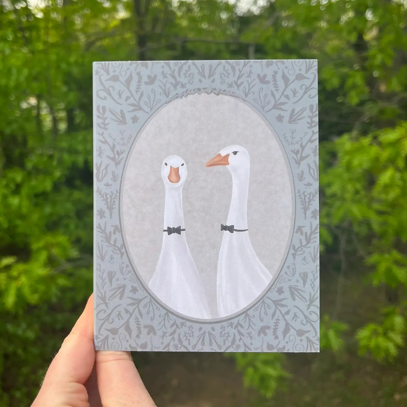 Bygone Art Project Greeting Card - Wedding Geese LGBTQ