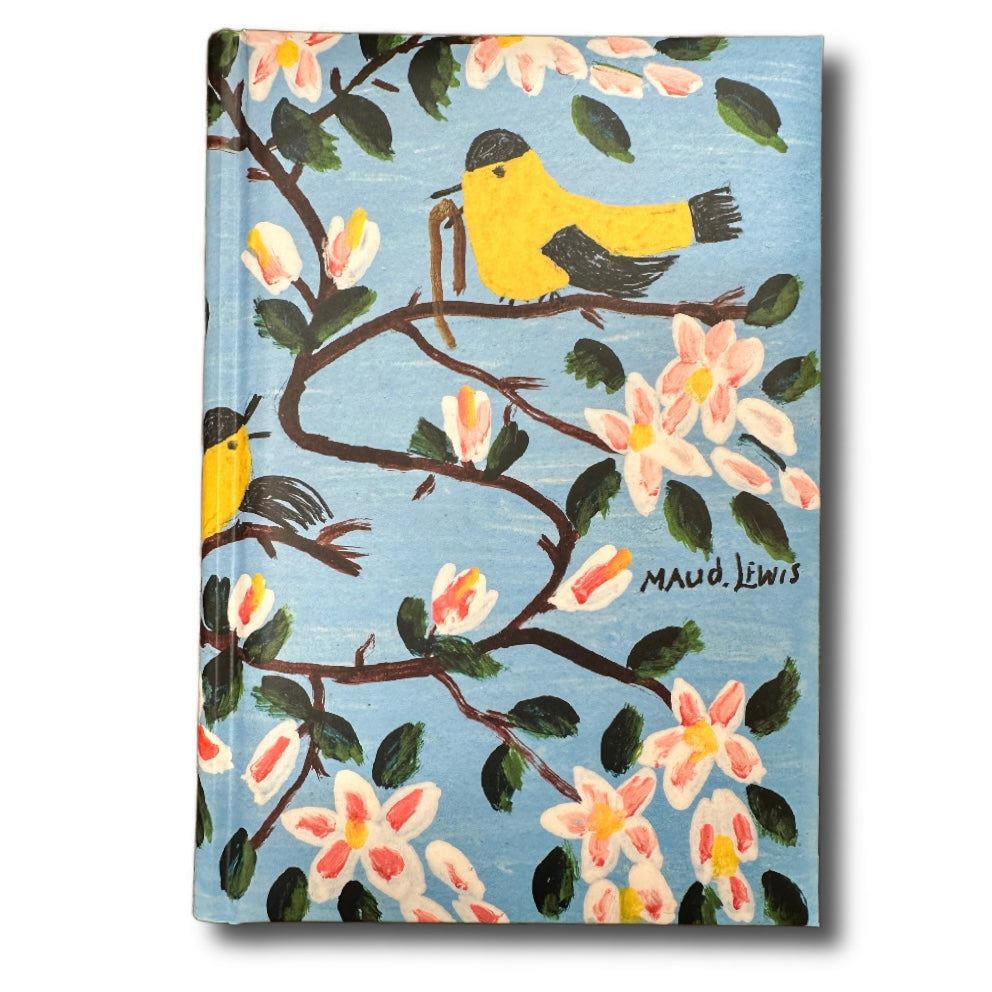 Notebook - Maud Lewis, Yellow Birds and Apple Blossoms