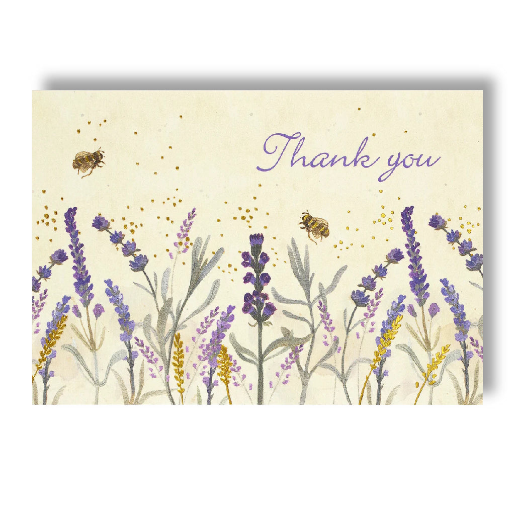 Peter Pauper Boxed Notes - Lavender & Honey Thank You