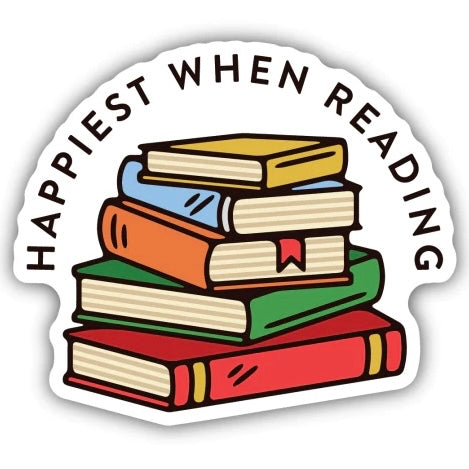 Sticker - Happiest When Reading
