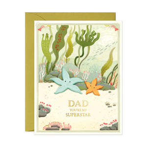 JooJoo Paper Greeting Card - Father's Day Starfish