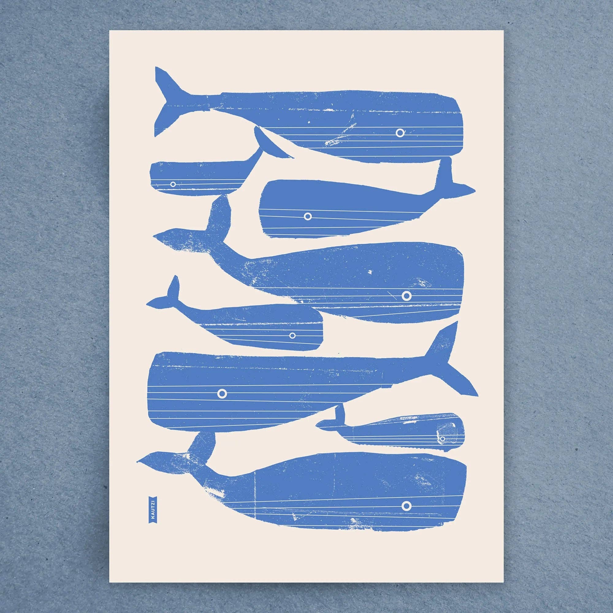 Tea Towel - Singing Whales