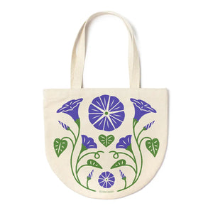 Round Canvas Tote - Morning Glory
