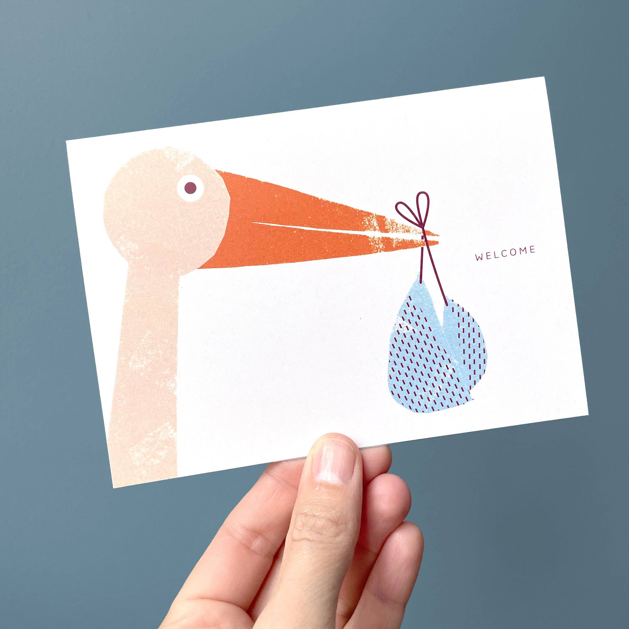Greeting Card - Stork