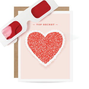 Inkings Papery Greeting Card - Decoder Heart