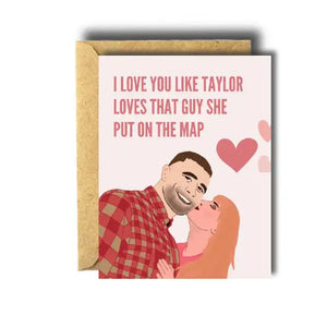 Bee Unique Greeting Card - Taylor Swift/Travis Kelce