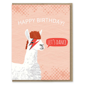 Modern Printed Matter Greeting Card - Bowie Dance