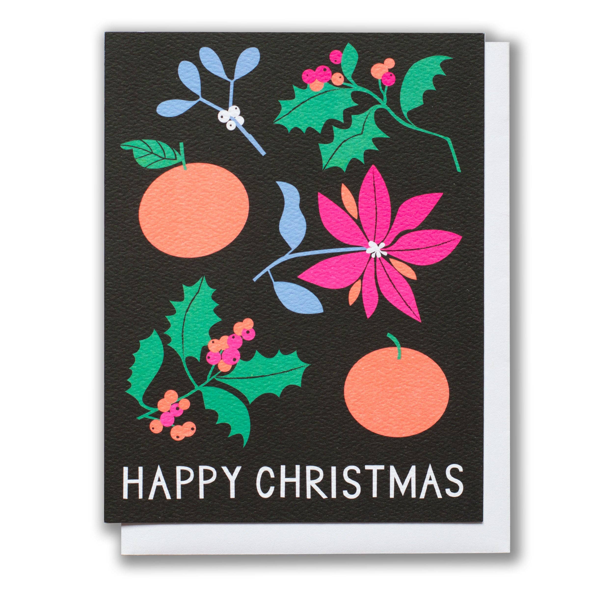 Greeting Card - Clementine Floral Christmas