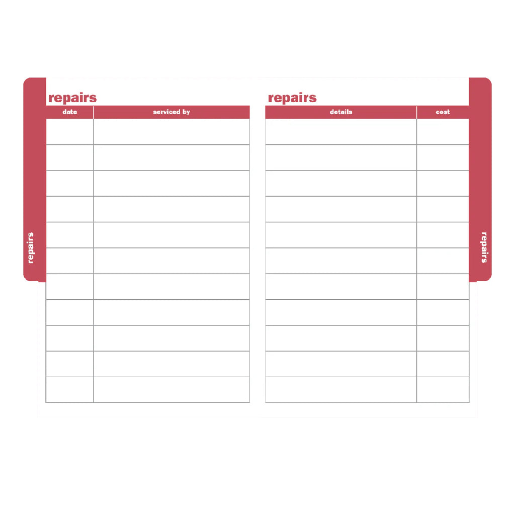 Auto Logbook - Black