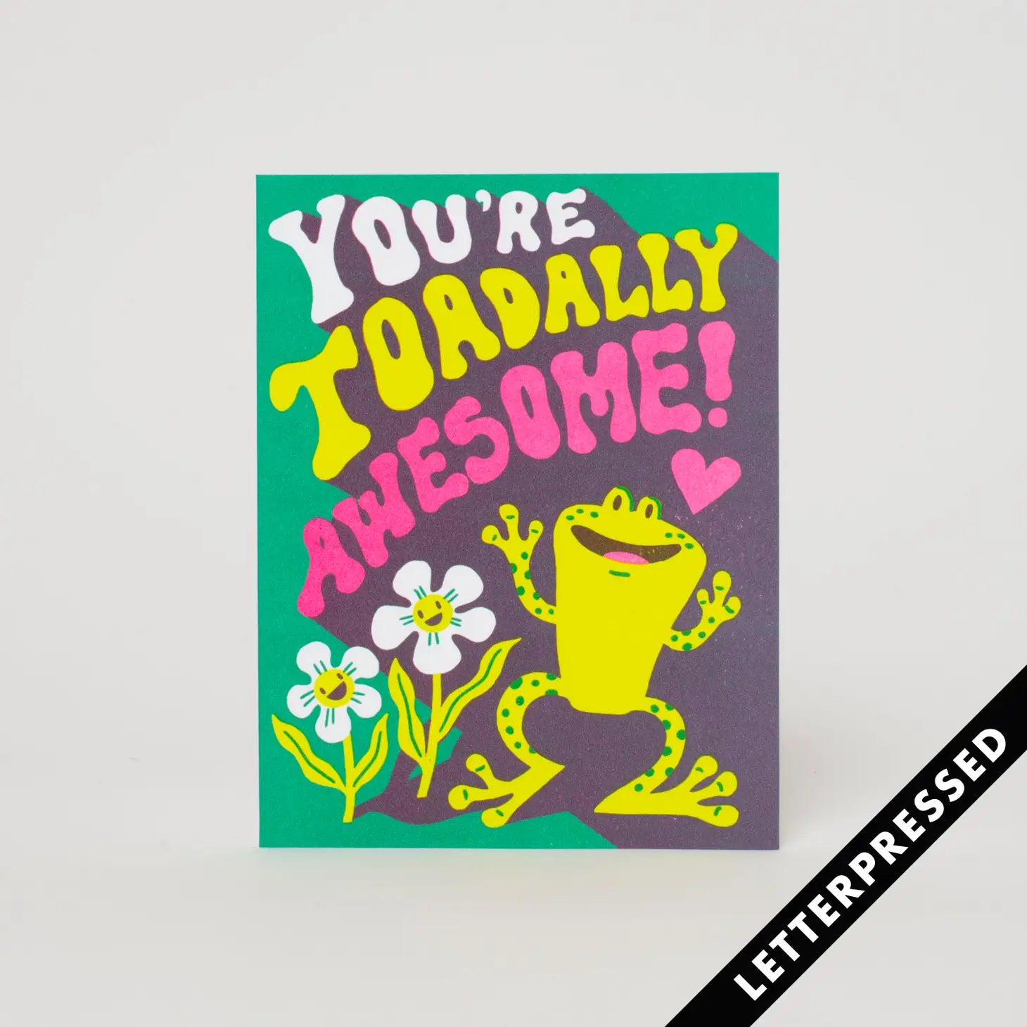 Egg Press Greeting Card - Toadally Awesome