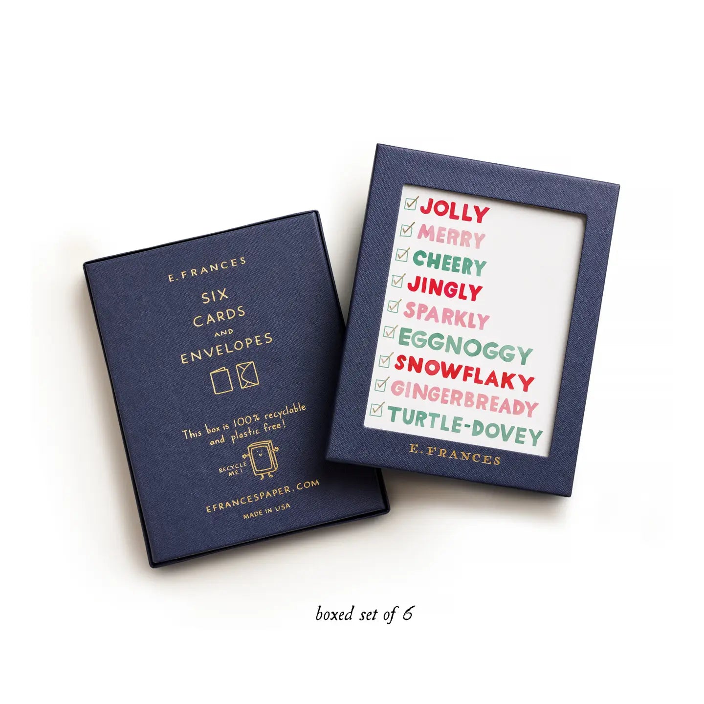 E Frances Boxed Notes - Holiday Checklist