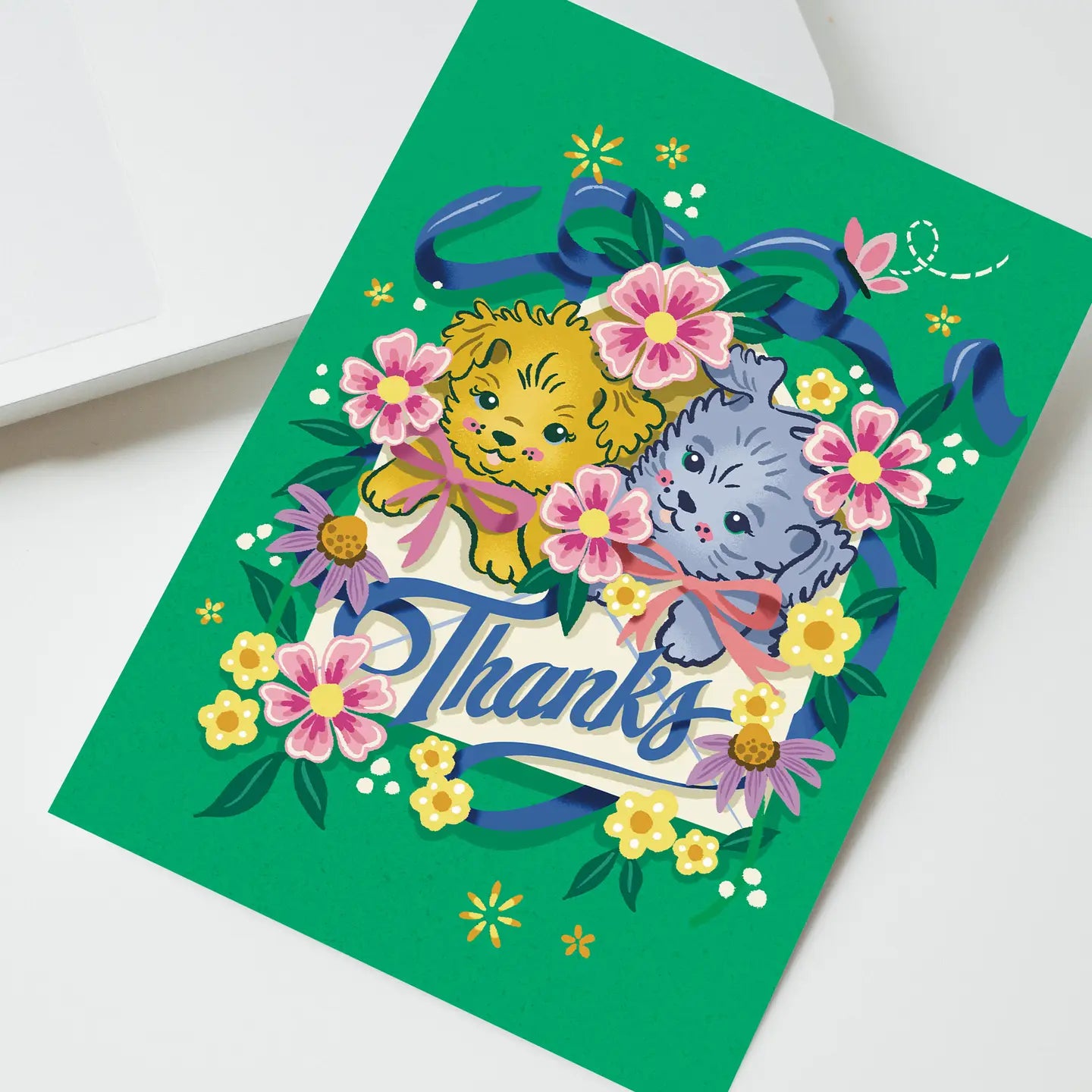 Greeting Card - Thank You Puppies