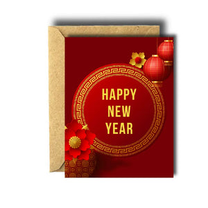 Bee Unique Greeting Card - Lunar New Year