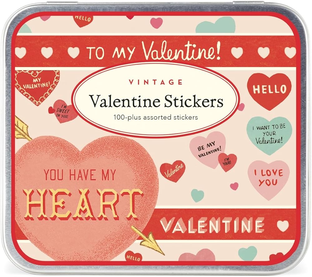 Sticker Tin - Vintage Valentine