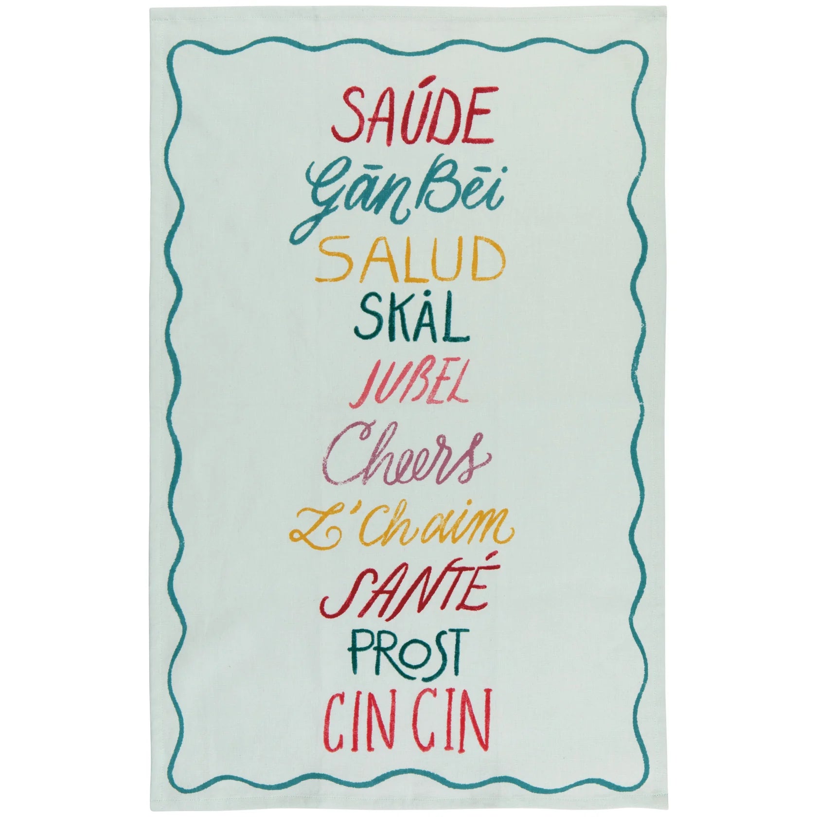 Cotton Tea/ Dishtowel - Cheers All Around