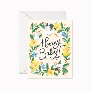 Linden Paper Co. Greeting Card - Hooray Baby