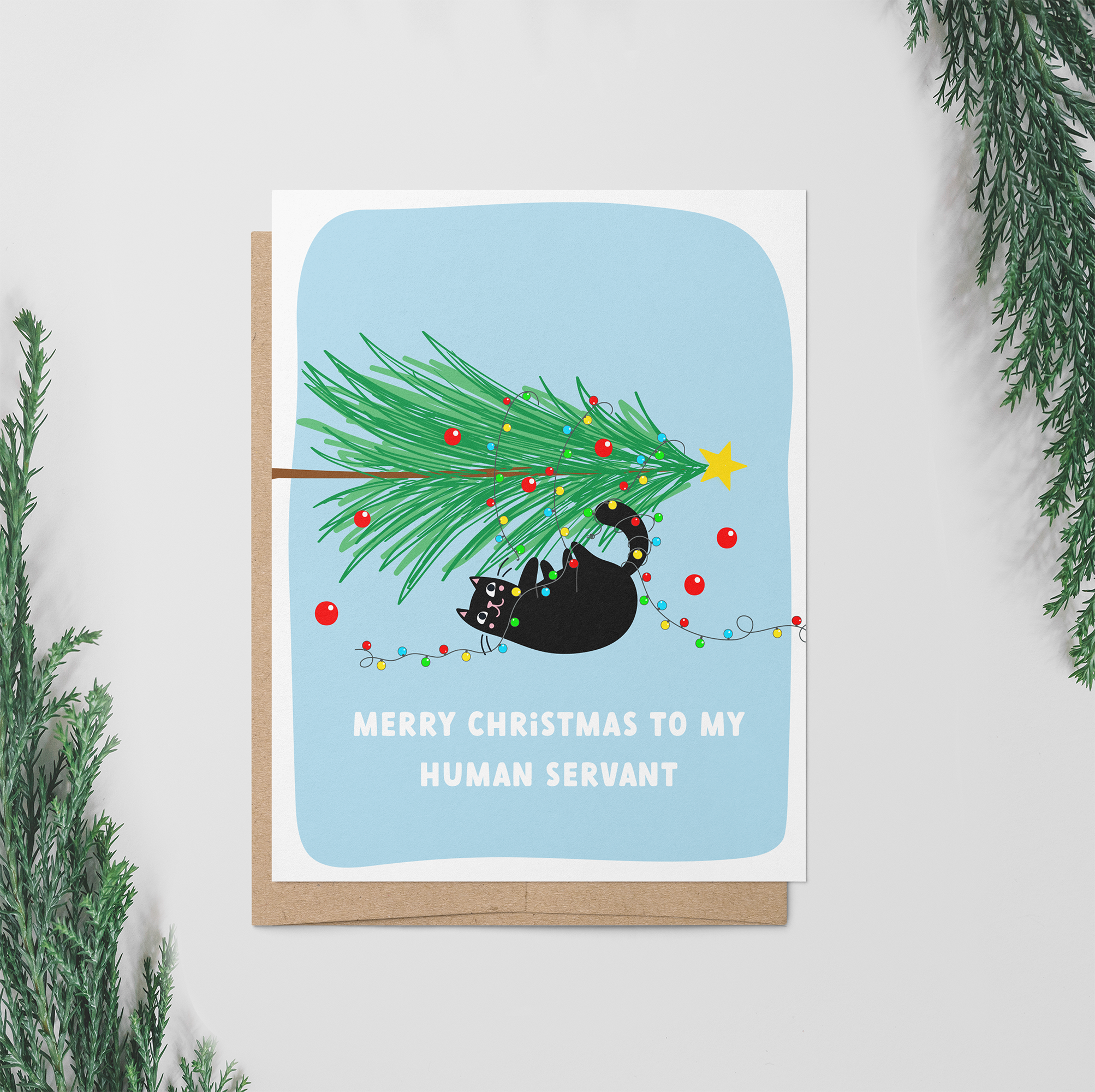 Greeting Card - Human Servant Christmas