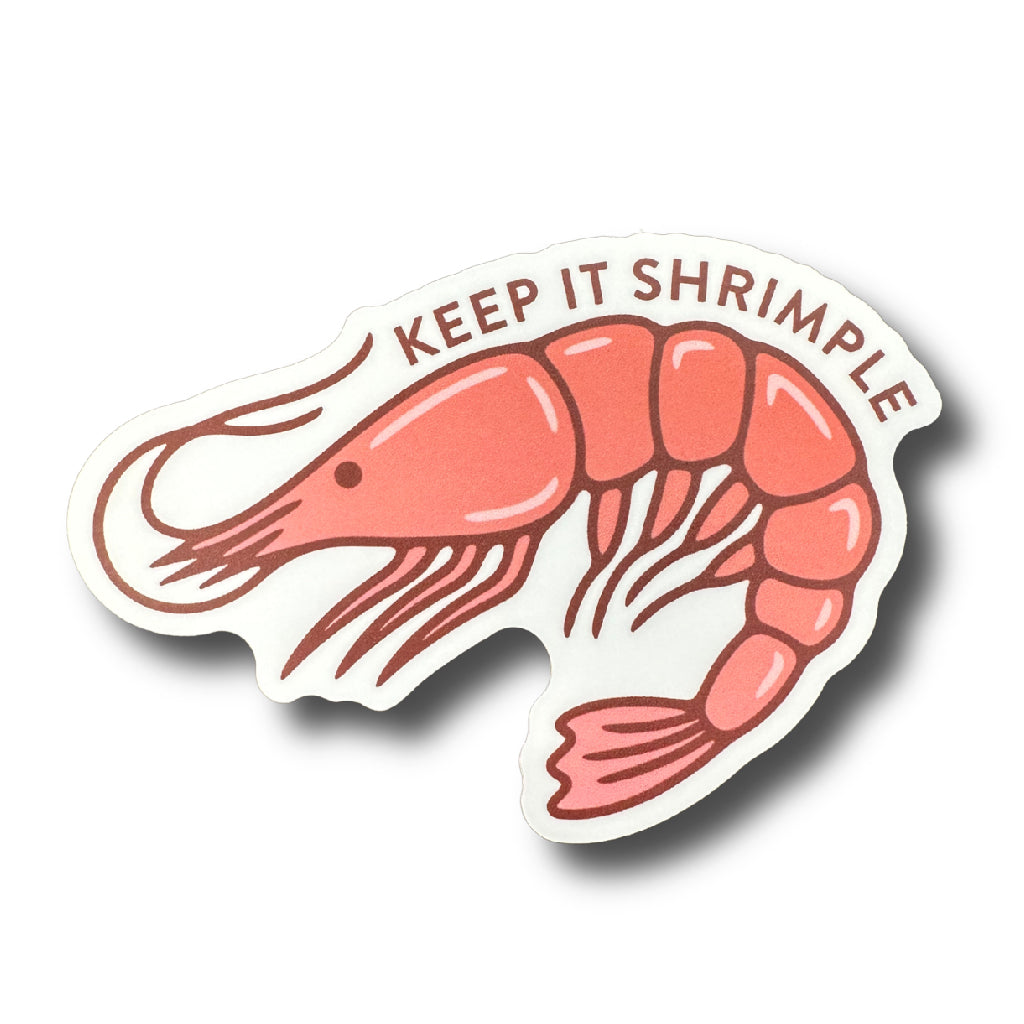 Sticker - Keep it Shrimple