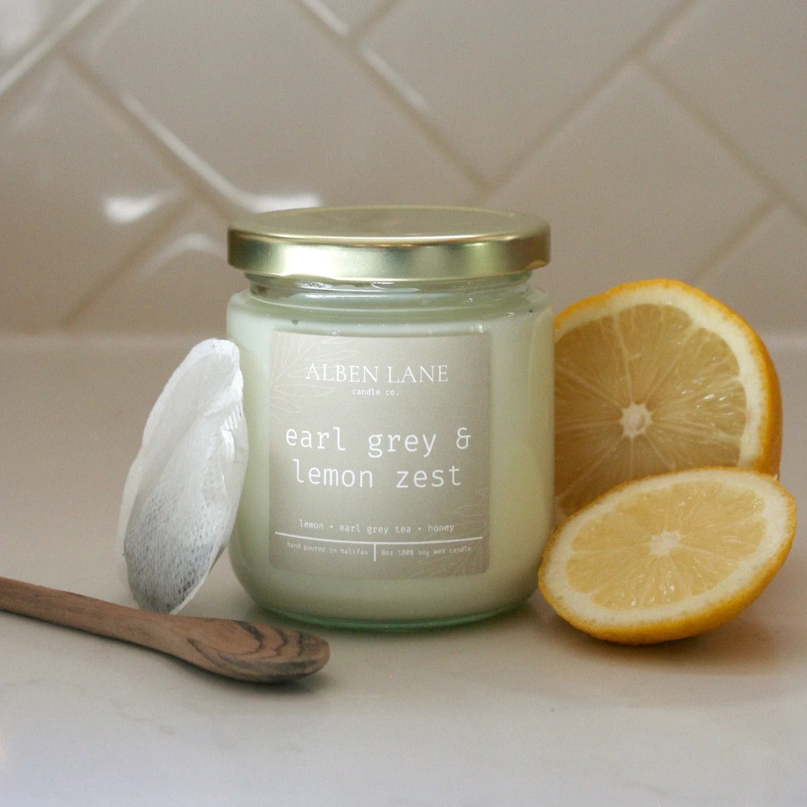 Alben Lane Candle Co. Jar Candle - Earl Grey & Lemon Zest