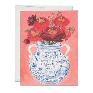 Red Cap Cards Boxed Notes - Dragon Vase Thank You