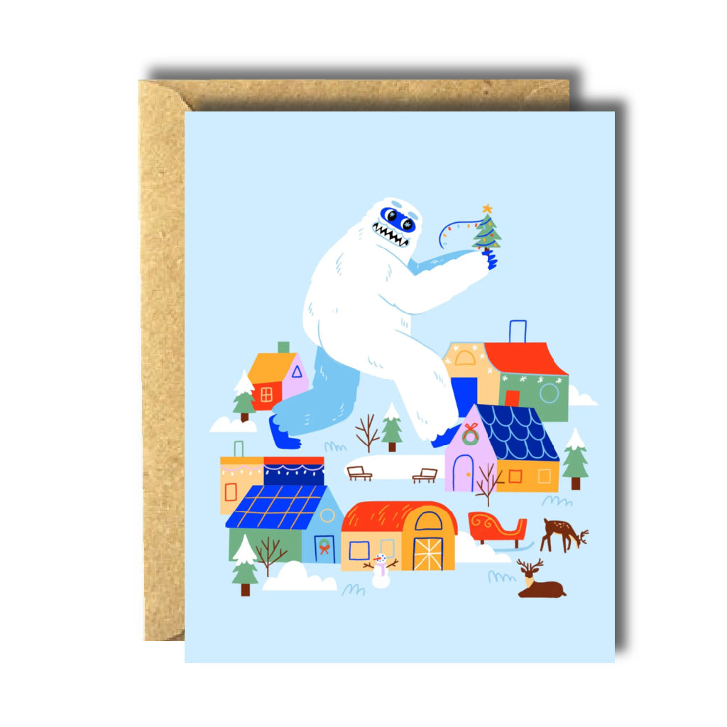 Abominable Snowman Greeting Card