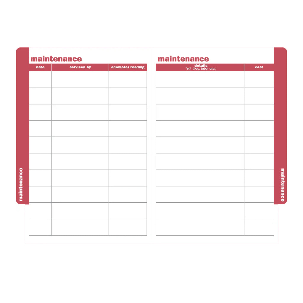 Auto Logbook - Black