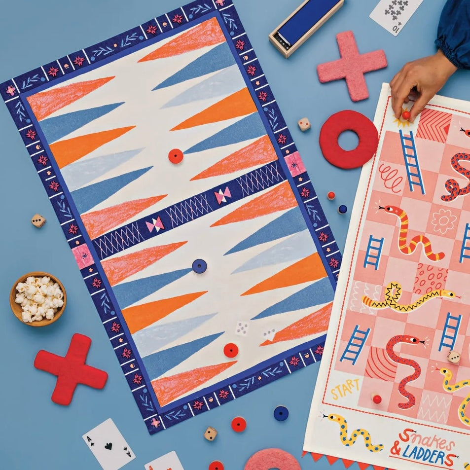 Backgammon Decorative Dishtowel