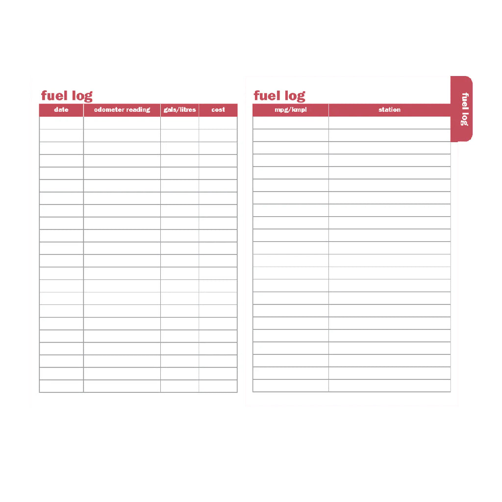 Auto Logbook - Black
